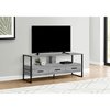 Monarch Specialties Tv Stand, 48 Inch, Console, Storage Drawers, Living Room, Bedroom, Laminate, Grey I 2617